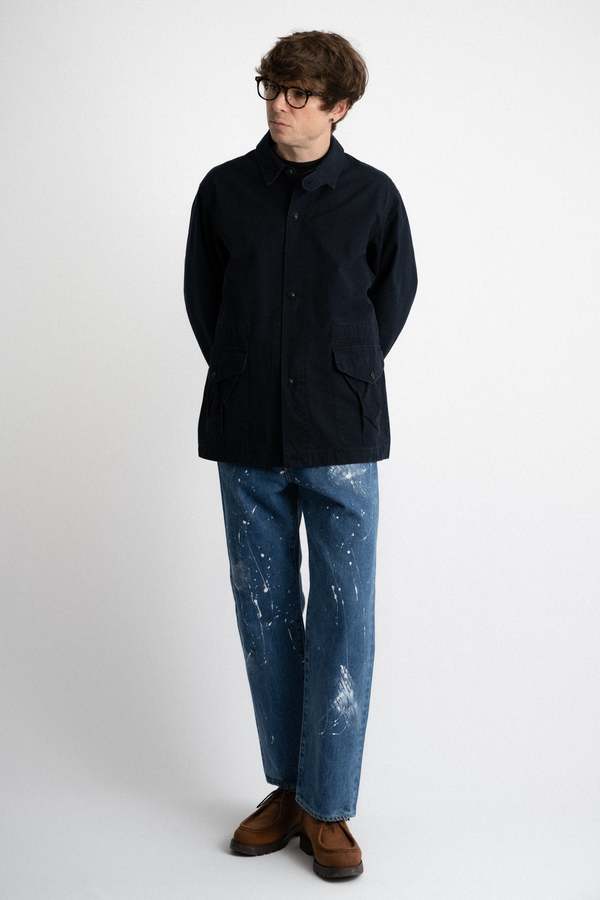 HATSKI Combat Smock Jacket - Navy | Garmentory