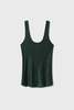 Silk Laundry Scoop Neck Tank - Scarab - Thumbnail 2
