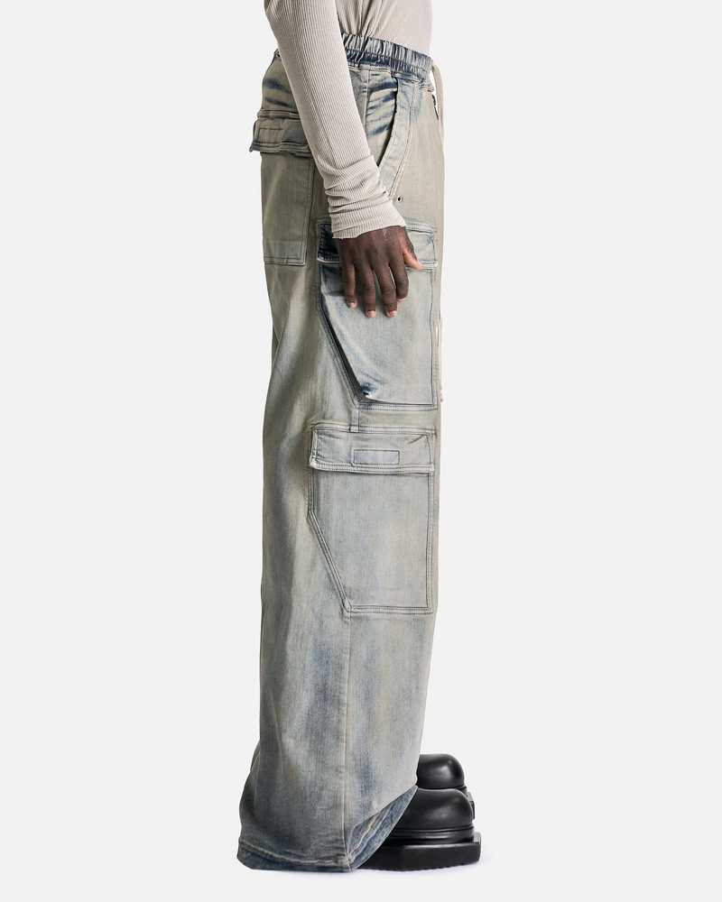 Rick Owens Double Cargo Jumbo Belas Pants - Sky | Garmentory
