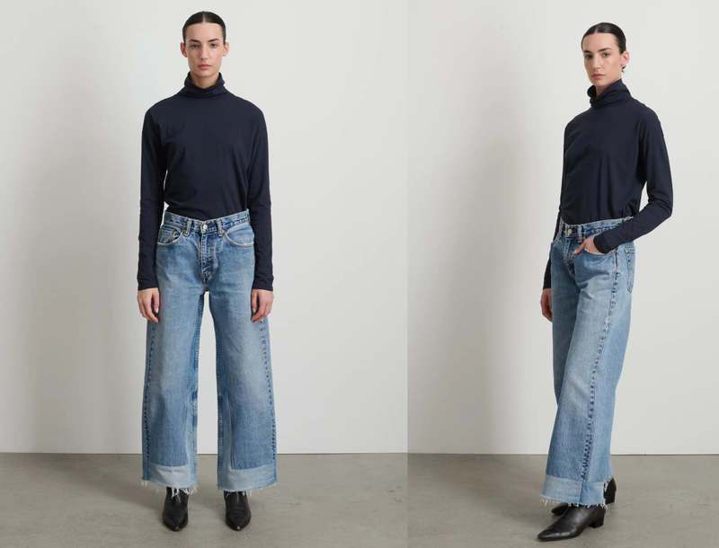 B Sides Reworked Culotte - Vintage Indigo