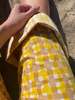 Happy French Gang Omar Summer Grid Pants - Yellow - Thumbnail 7