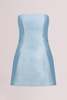 baaby Strapless Silk Mini Dress - Thumbnail 1