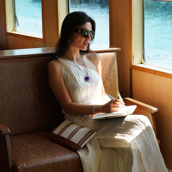 K'ai & Vrosi Antiochia Clutch - Tobacco