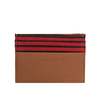 K'ai & Vrosi Leather Canvas Cardholder - Tobacco - Thumbnail 1