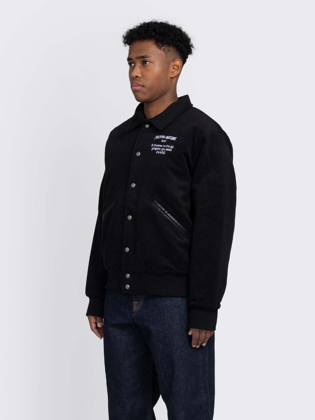 Fucking Awesome Korea Bar Varsity Jacket | Garmentory
