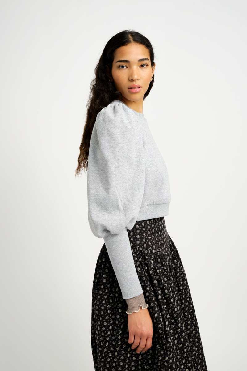 Eliza Faulkner Lana Fleece Sweater - Grey Eliza Faulkner Lana Fleece Sweater - Grey