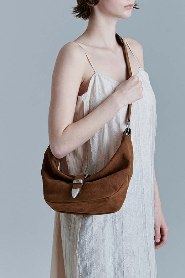 Marge Sherwood Medium Belted Hobo - Chestnut Nubuck | Garmentory