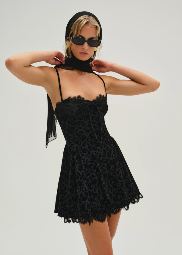 Robe Mini Vintage Janice - Bretelles Réglables, Imprimé Floral, Taille L, Fabriquée Aux USA