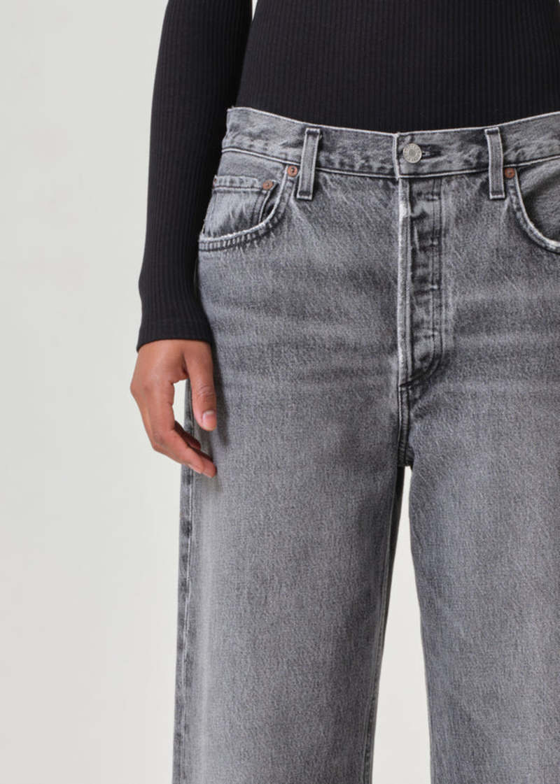 AGOLDE Low Slung Baggy Jeans - Spirit Grey | Garmentory