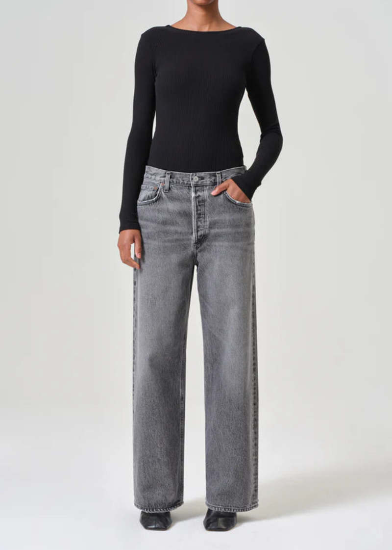 【送料&関税込】AGOLDE Low Slung Baggy In Spirit AGOLDE Low Slung Baggy Jeans - Spirit Grey | Garmentory
