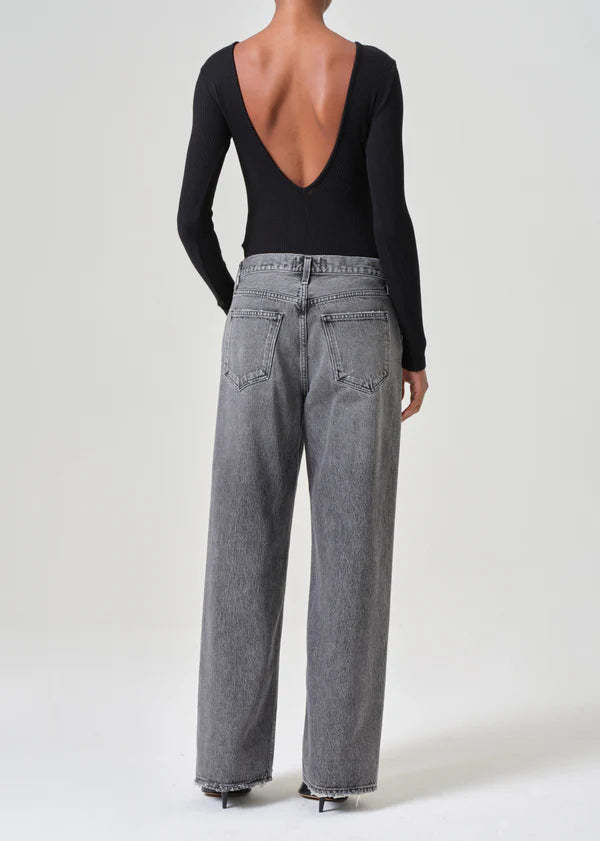 AGOLDE Low Slung Baggy Jeans - Spirit Grey | Garmentory