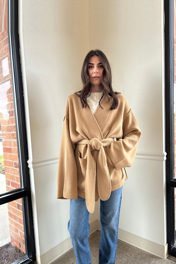 Lisa Yang Fiora Cardigan Coat - Savannah