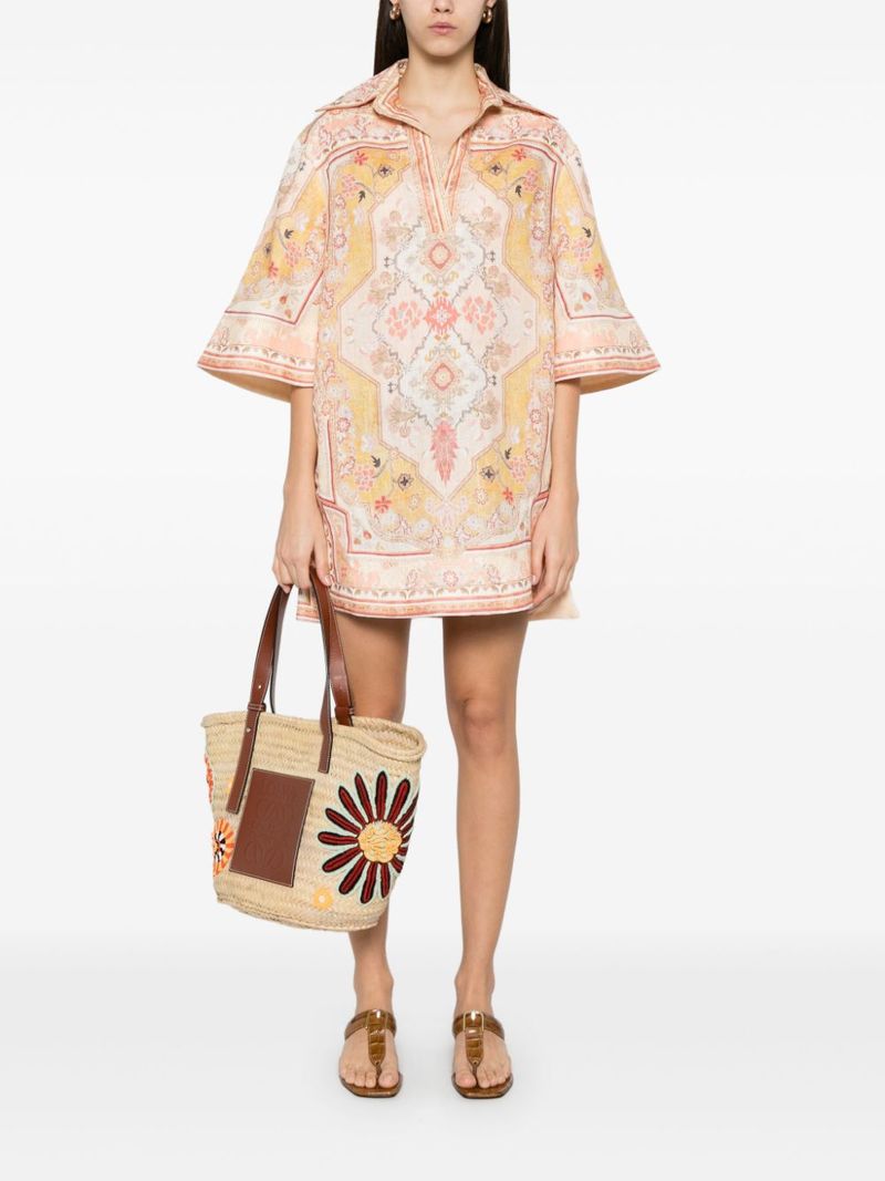 ワンピース Zimmermann Printed linen Wylie tunic dress Zimmermann Wylie Tunic Dress | Shopbop