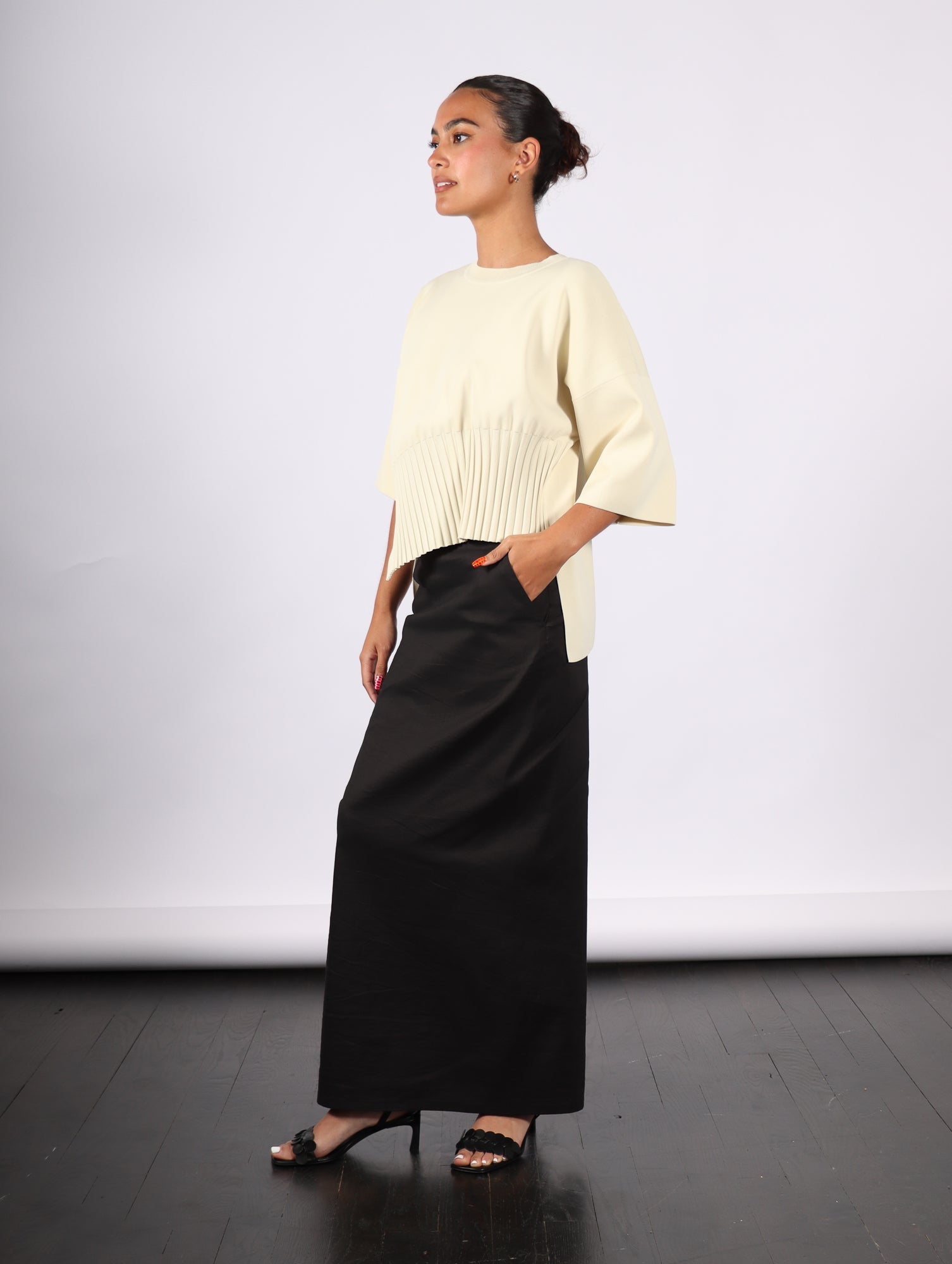 Issey Miyake Lithe Top - Cream | Garmentory