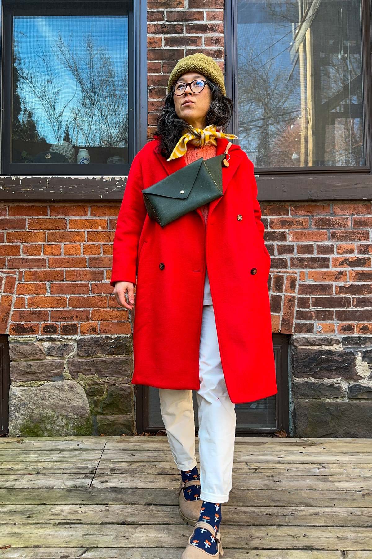 Jess Meany Avens Engine Wool Coat - Red - Image 2 of 5