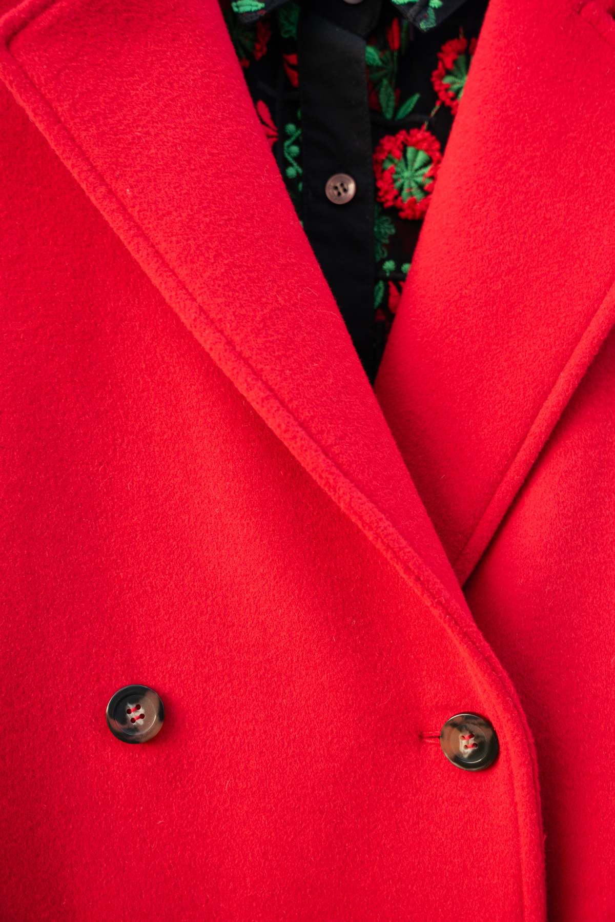 Jess Meany Avens Engine Wool Coat - Red - Image 5 of 5
