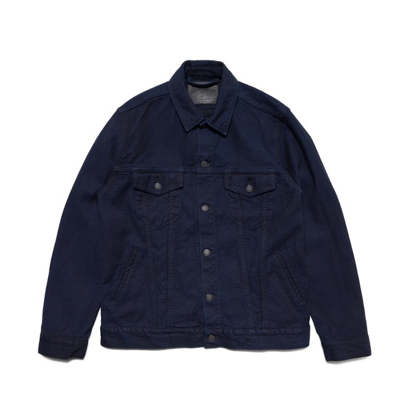 Pure Blue Japan Sashiko Denim Type 3 Jacket - Indigo/Black