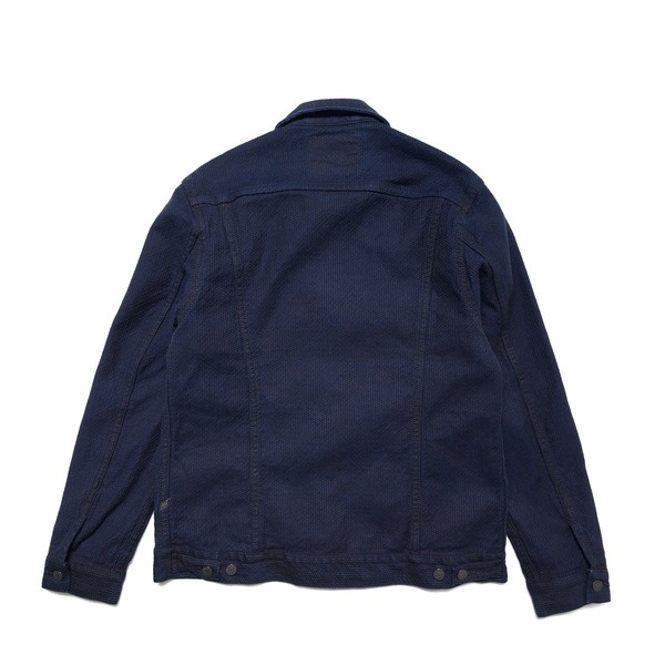 Pure Blue Japan Sashiko Denim Type 3 Jacket - Indigo/Black
