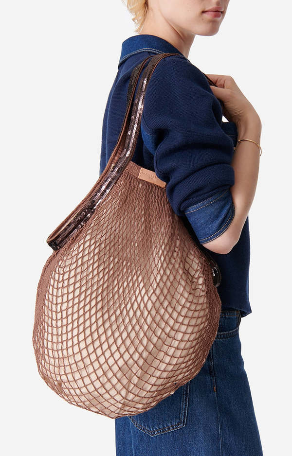 Sac Fillet Vanessa Bruno Sac Filet Net Bag - Marron | Garmentory