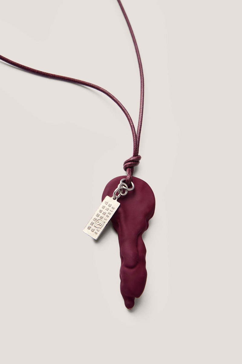 MM6 Maison Margiela Key Necklace - Dark Red | Garmentory