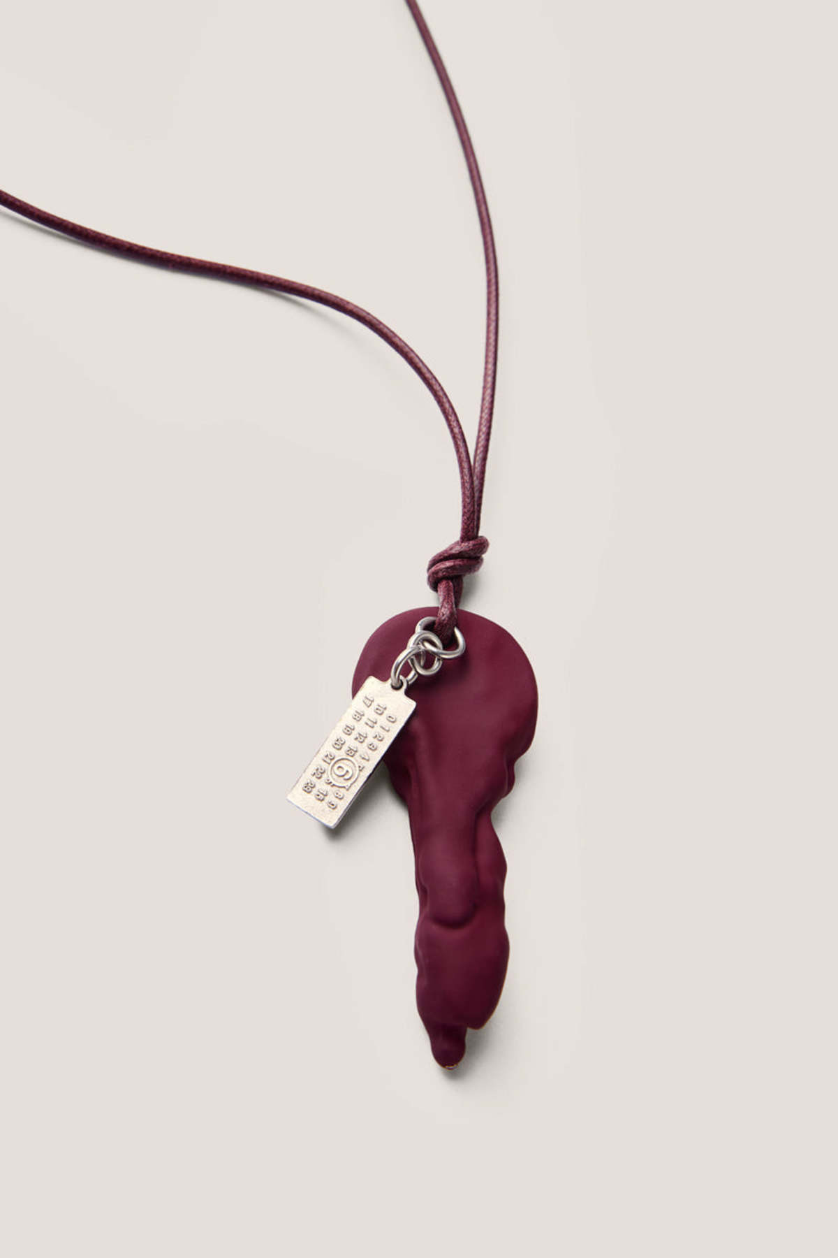 MM6 Maison Margiela Key Necklace - Dark Red | Garmentory