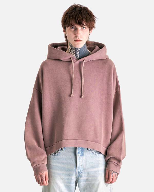 Acne Studios Fester Vintage Hooded Sweatshirt - Plum Purple 