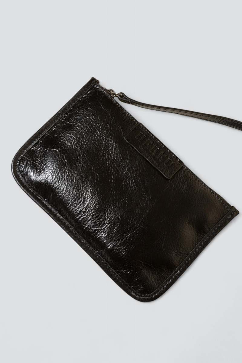 Hereu Calella Distressed Leather Tote Bag - Black Hereu Calella Distressed Leather Tote Bag - Black