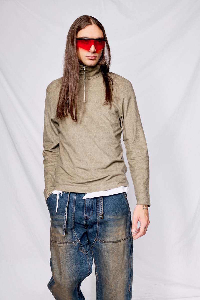 Our Legacy Corroded Everyday Frotte Delicate Funnel - Olive