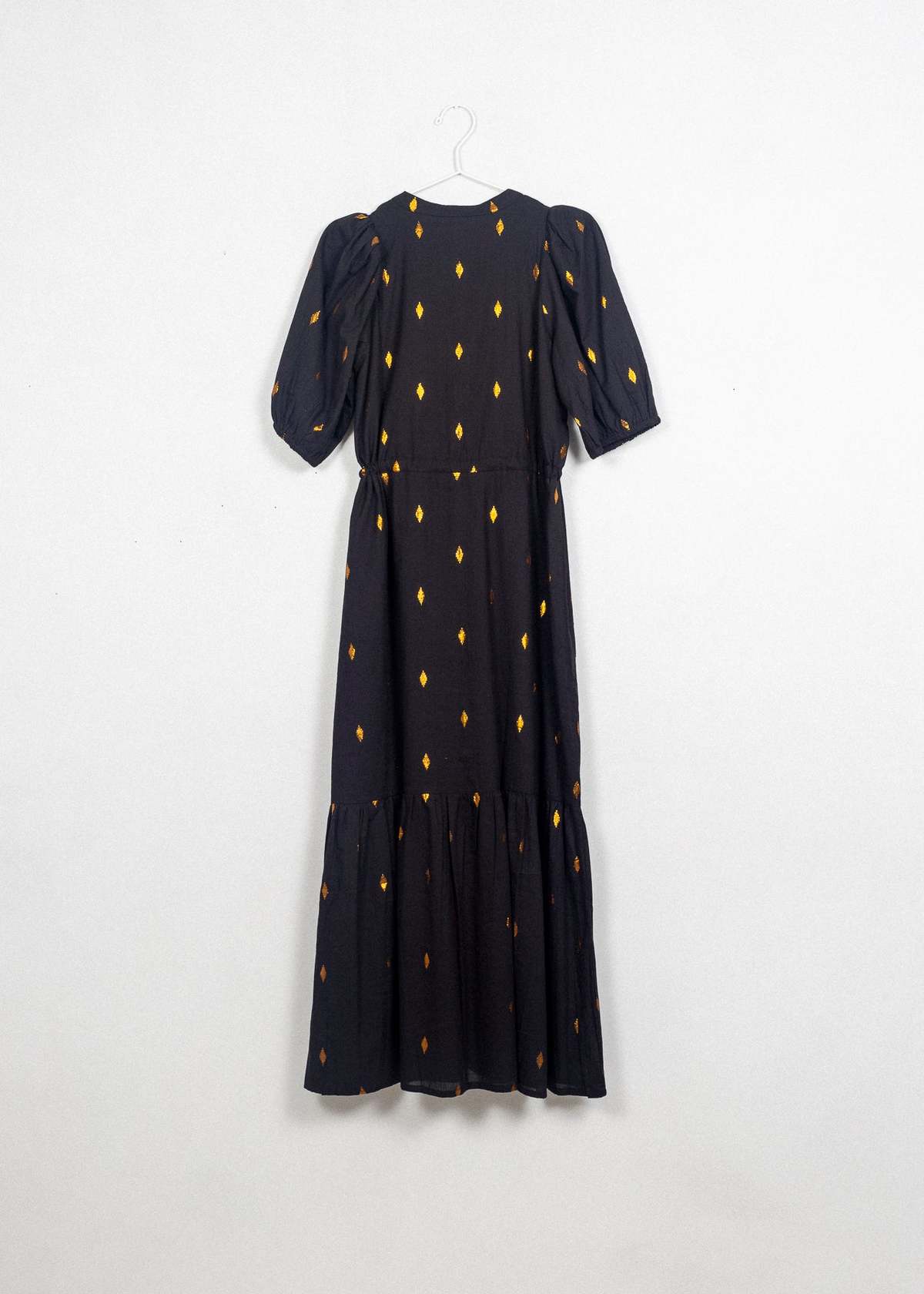 Emerson Fry Lucy Dress - Black/Gold Leaf Lurex | Garmentory