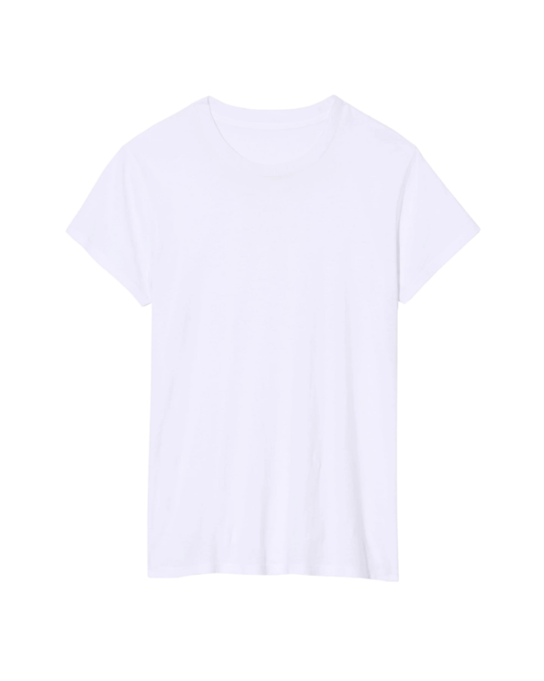 Nili Lotan MARIELA CREWNECK TEE - JET BLACK/BLONDE/WHITE