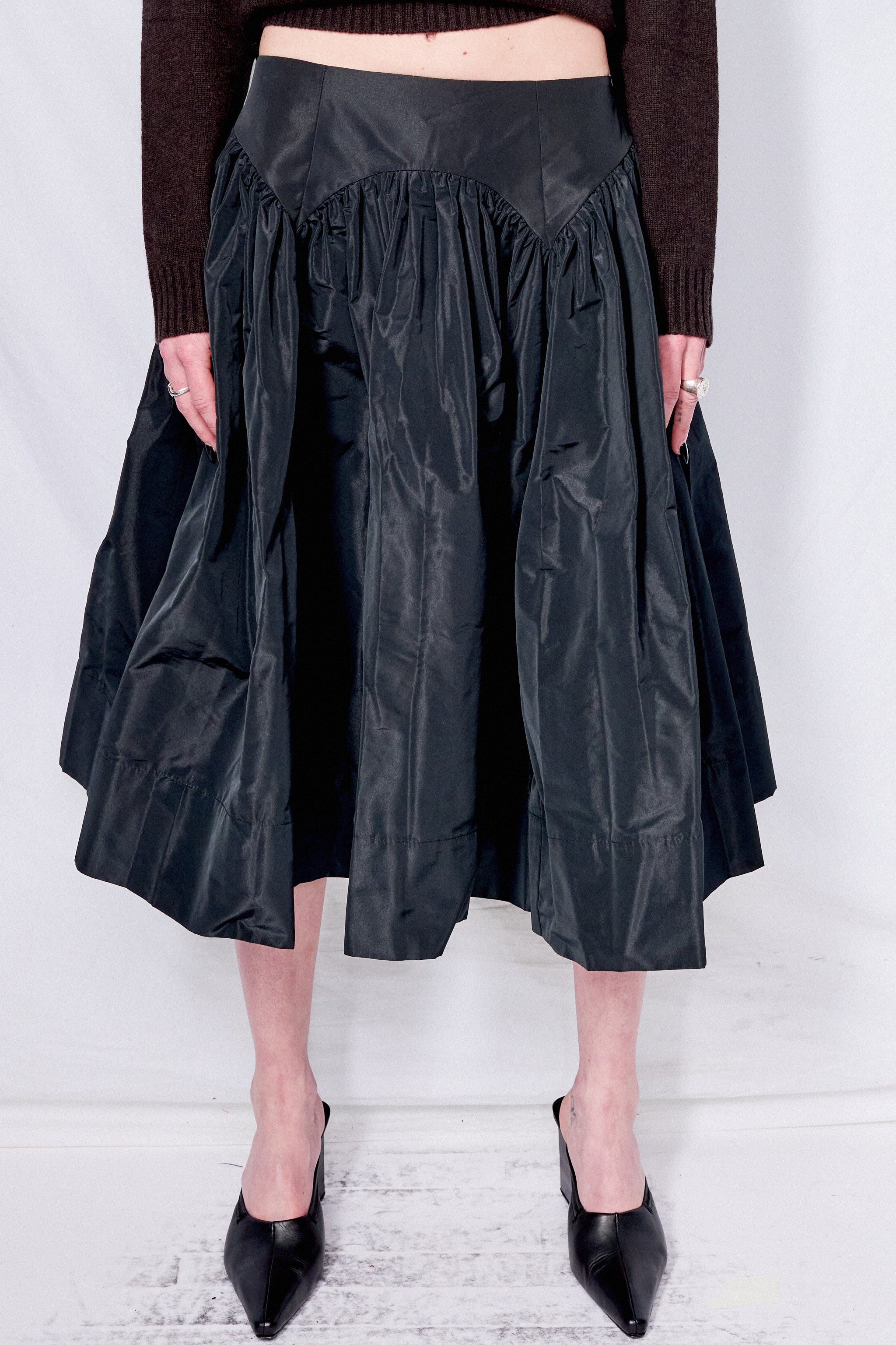 Sandy Liang Murano Skirt - Black | Garmentory