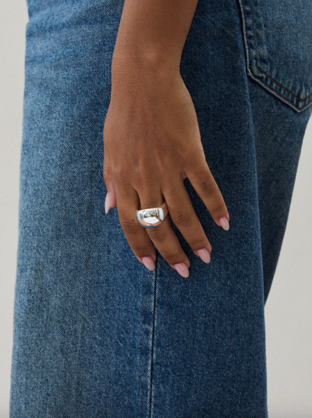 Hernán Herdez Open Double Ring - Sterling Silver | Garmentory