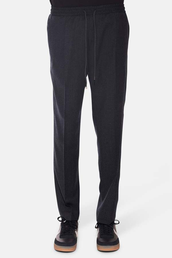 Briglia Wool Slim Trouser - Charcoal