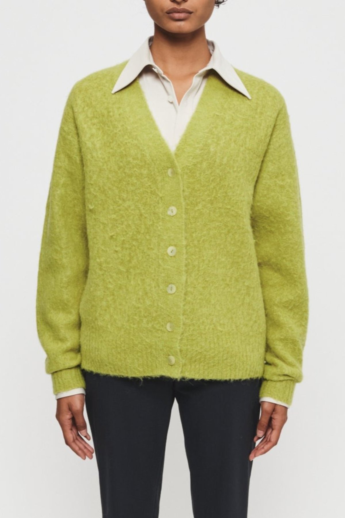 6397 Grunge Cardigan - Moss Green | Garmentory