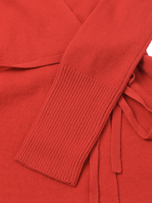 PURECASHMERE NYC Wrap Cardigan - Lipstick Red PURECASHMERE NYC Wrap Cardigan - Lipstick Red