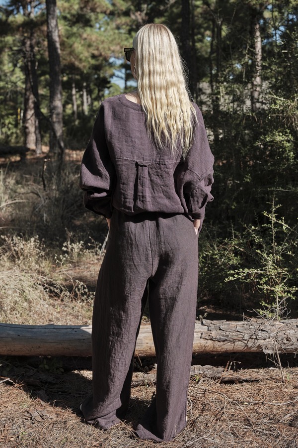 MAMNE Juno Linen Pant - Raisin