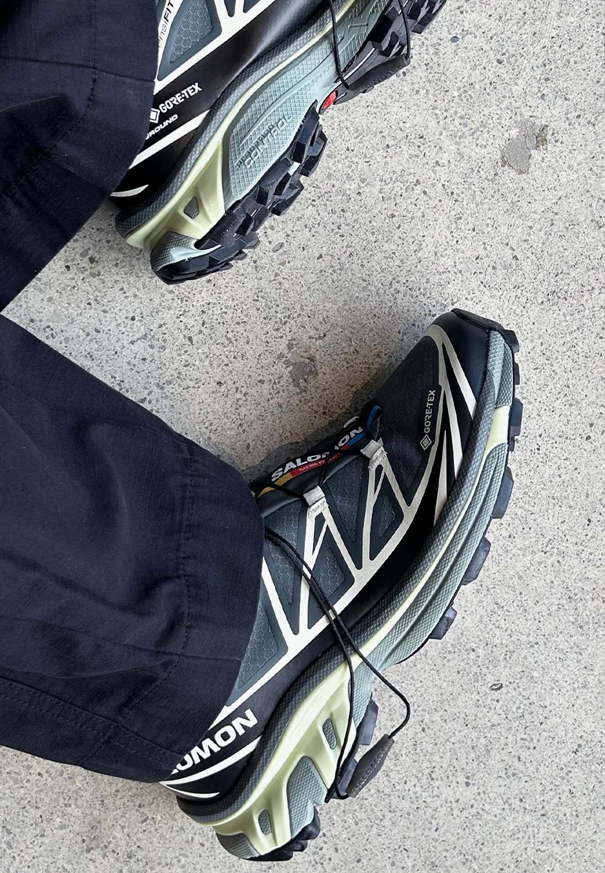 SALOMON XT-6 GTX Shoes - Urban Chic/Black/Lime Cream