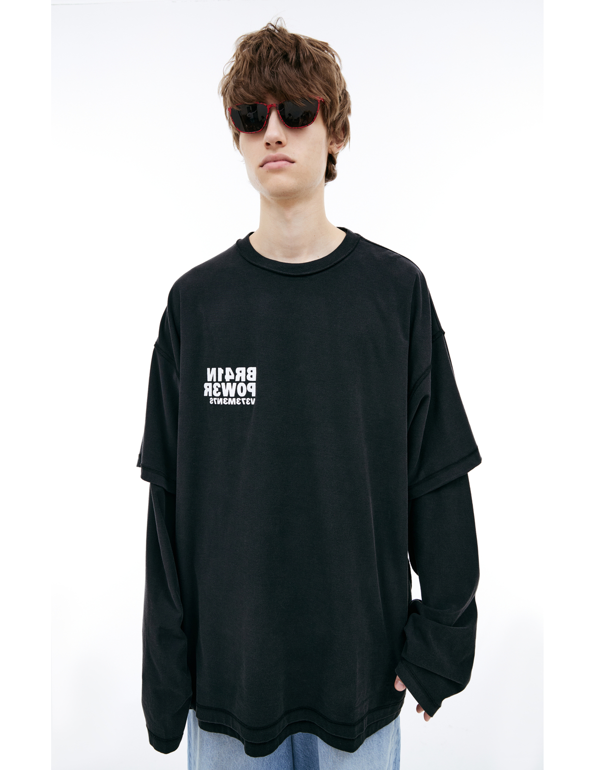 Vetements Brain Power Longsleeve - Black | Garmentory