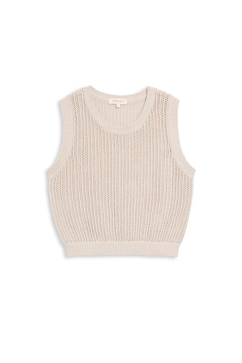 demylee Mina Cotton Top - Sea Salt