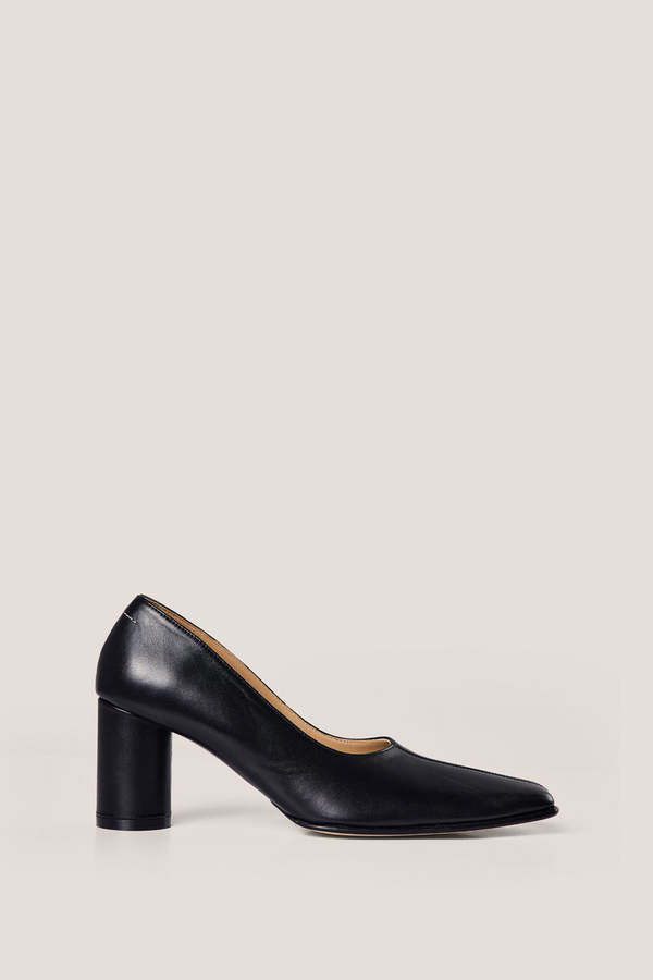 MM6 Maison Margiela 70mm Leather Pumps - Black | Garmentory