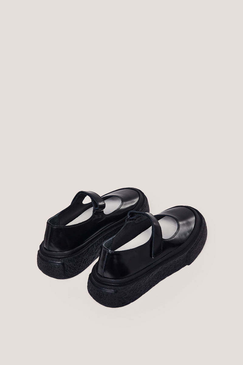MM6 Maison Margiela Numbers Motif ballerina shoes - Black