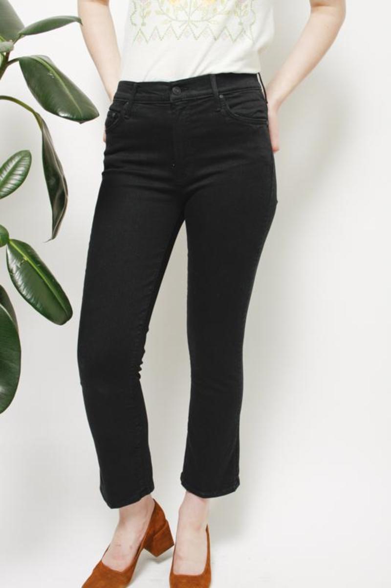 【新品】MOTHER BLACK INSIDER CROP MOTHER The Insider Crop Jeans | Shopbop