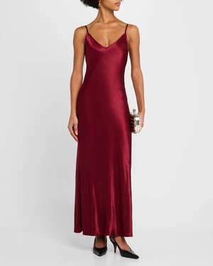 knee length dresses for ladies Linen Bias Sheath Dress