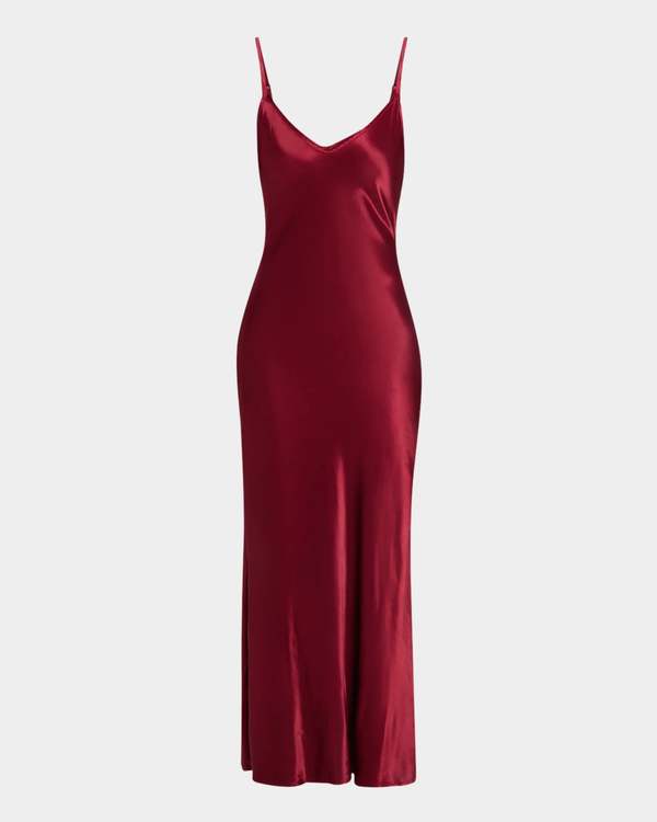 chinese dress ladies Satin Tank Dress in Black