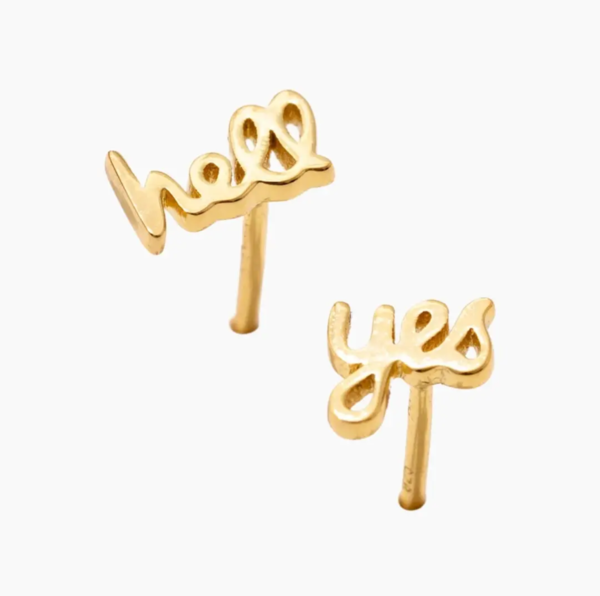 Larissa Loden Hell Yes Studs - Gold