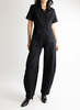 Meg Barrel Jumpsuit - Black - Thumbnail 1