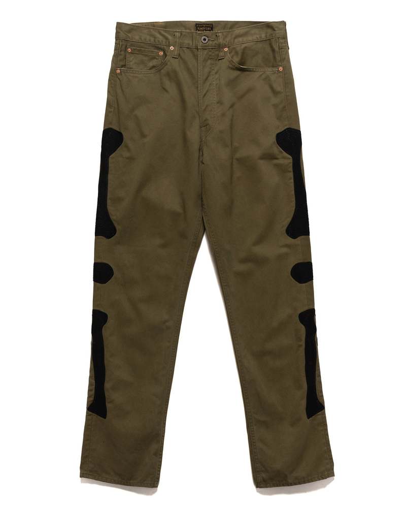 Kapital Chino Mexican Tuxedo 5P Okagilly Pant - Khaki | Garmentory