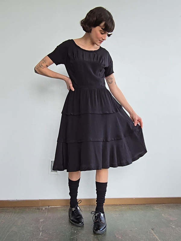Miu-Miu-Black-Silk-Tiered-