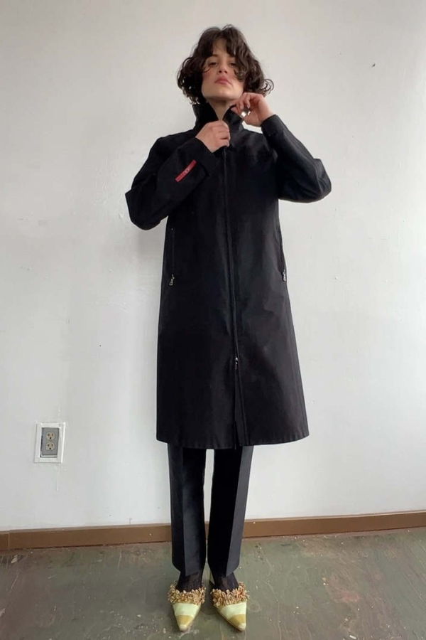 Prada Sport 3/4 Coat - Black