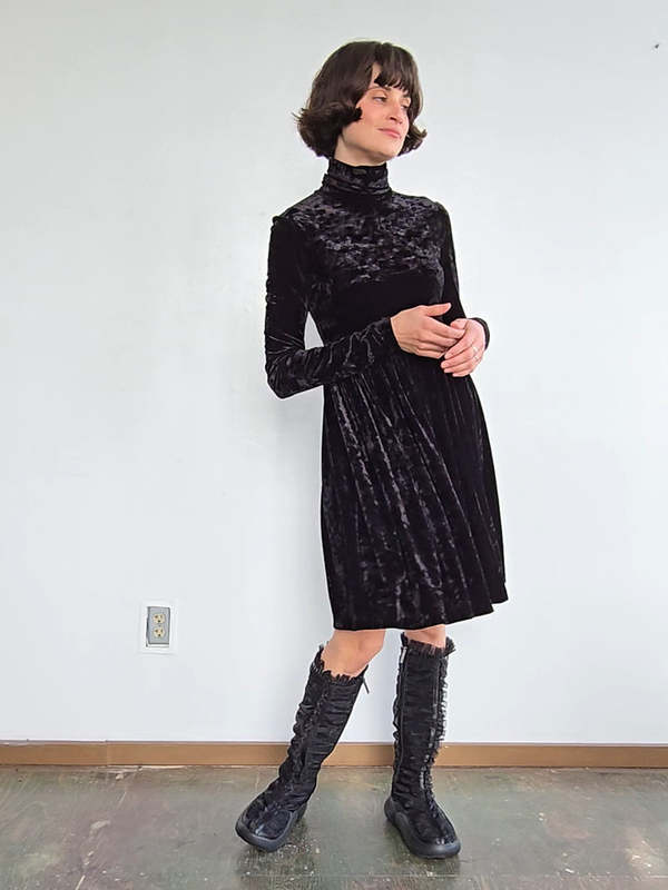 Vivienne Tam Velvet Dress - Black | Garmentory
